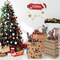 100 Pcs Christmas Gift Bags Paper Gift Bags with Handles Bulk Gift Bags Kraft Medium Gift Bags Gift Wrap Bags Christmas Goody Bags Holiday Treat Box and Presents for Xmas Party Favors (Fresh)